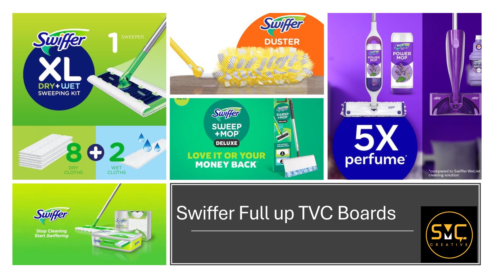 Swiffer commercial production board image